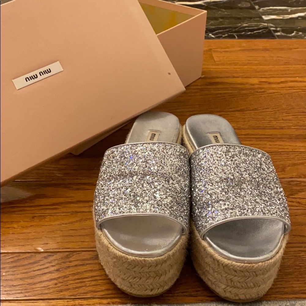 Miu Miu wedge sandals